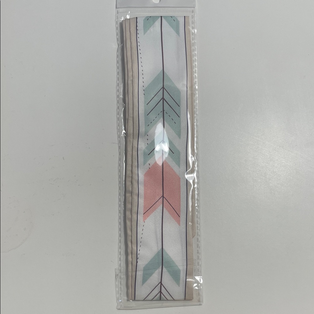 Chevron Arrow Print twillie - Mint, Coral & Beige